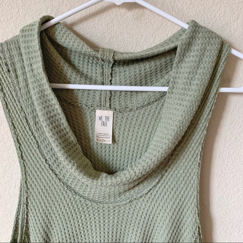 We The Free Green Cowl Neck Top Size S - Picture 6 of 12
